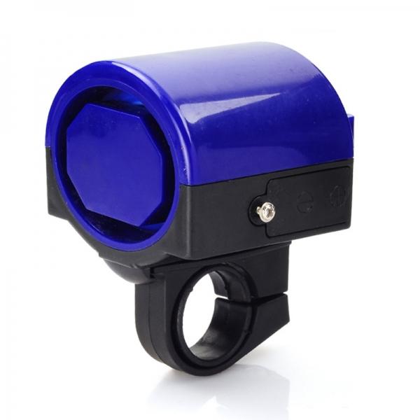 Bike Loud Sound Electronic Alarm Electric Warning Bell Bicycle Horn - Blue