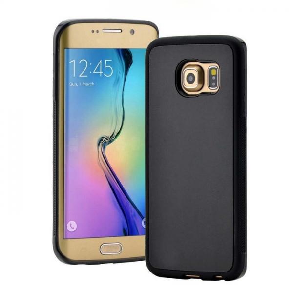 Anti-Gravity Nano Magic Selfie Sticky Case for Samsung S6 Edge Plus Black