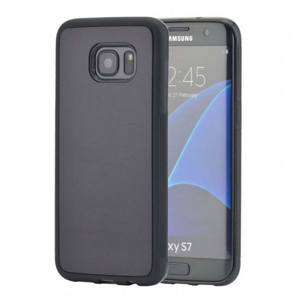 Anti Gravity Magic Nano Suction Case Cover for Samsung S7 Edge Black