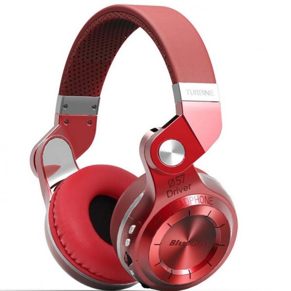 Bluedio Turbine T2 Headset Wireless Bluetooth Stereo Headphones Red