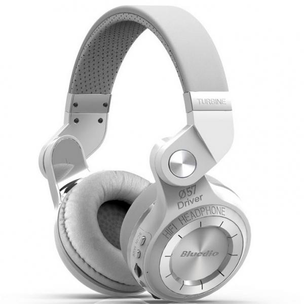 Bluedio Turbine T2 Wireless Headsets Bluetooth 4.1 Stereo Headphone White