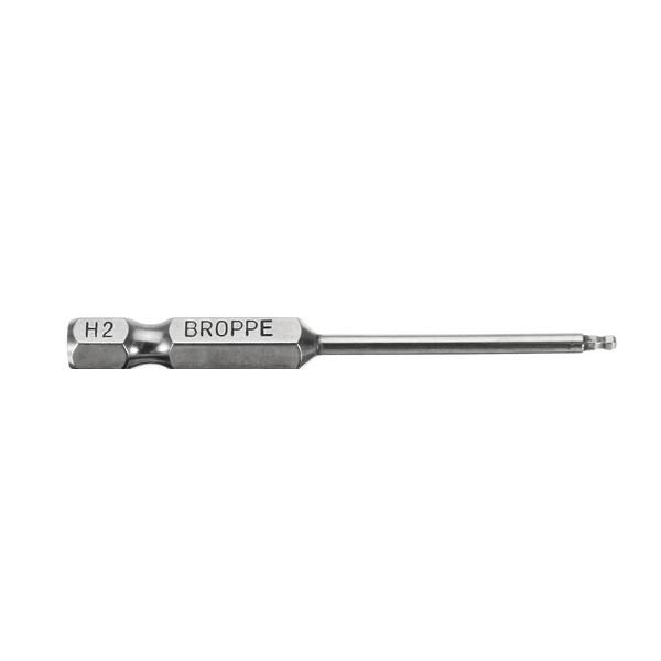 Broppe H2 65mm Magnetic Ball Screwdriver Bits 1/4 Inch Hex Shank