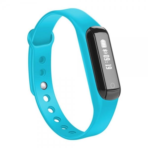 C3 Waterproof Smart Watch Bluetooth Fitness Tracker Bracelet for Android IOS Blue
