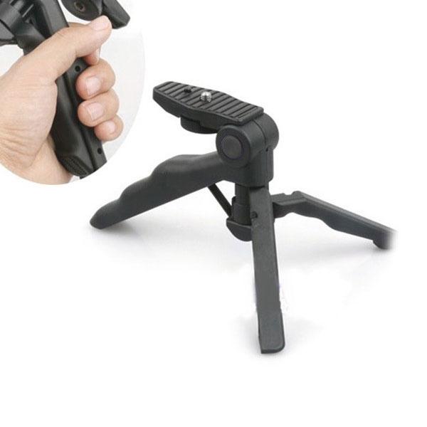 Mini Foldable Camera Tripod Desktop Tripod Stand Holder - Black