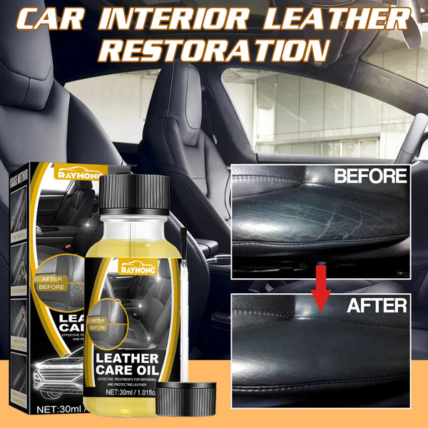 Car Interior Leather Treatment Oil Car Seat Renovation Maintenance Agent Moisturizing Bright Maintenance Liquid  Leather Repair