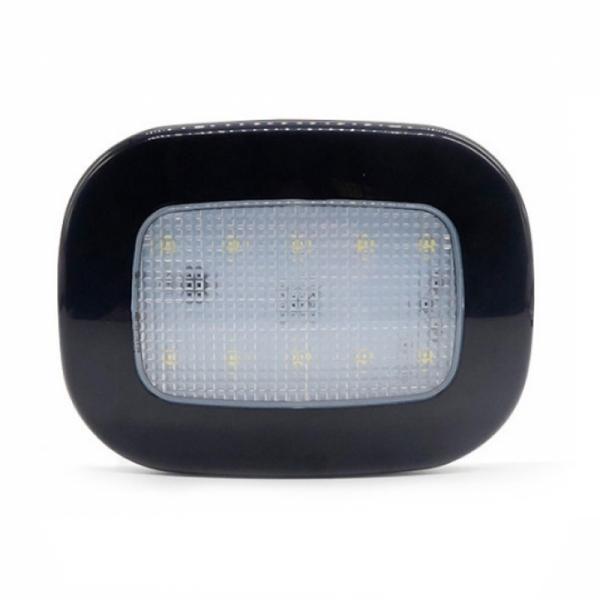 Car Reading Light Auto USB Charging Roof Magnet Auto Day Light Trunk Day Time Interior Square Dome Vehicle Indoor Ceiling Lamp Black Shell White Light