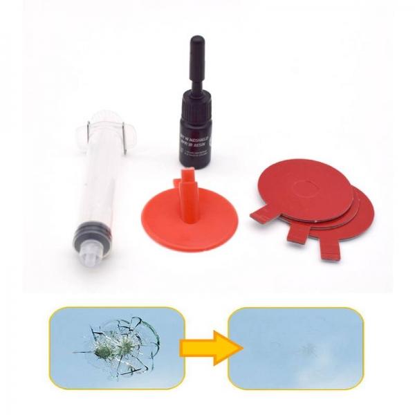 Car Windshield & Glass Repair Kit Tools for Half-moon Star Cobwebs Cracks Combination Cracks