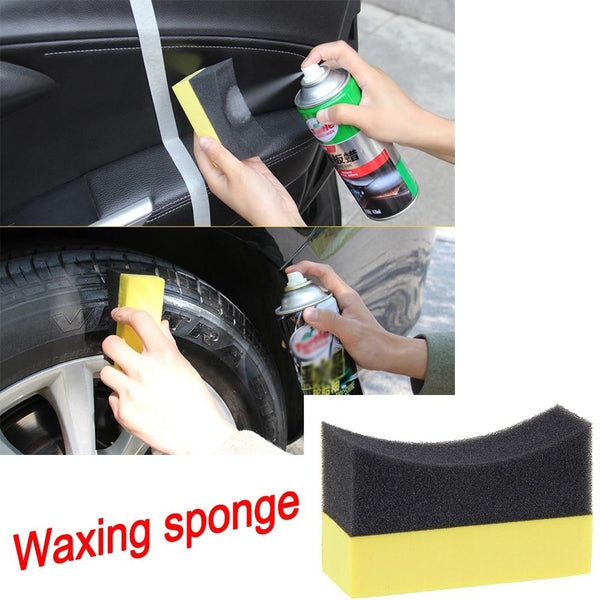 Car wash U-Shape Wax Polish Foam Sponge Tire Wax Polishing Compound Sponge Tyre Brush car Cleaning car accessorie TXTB1