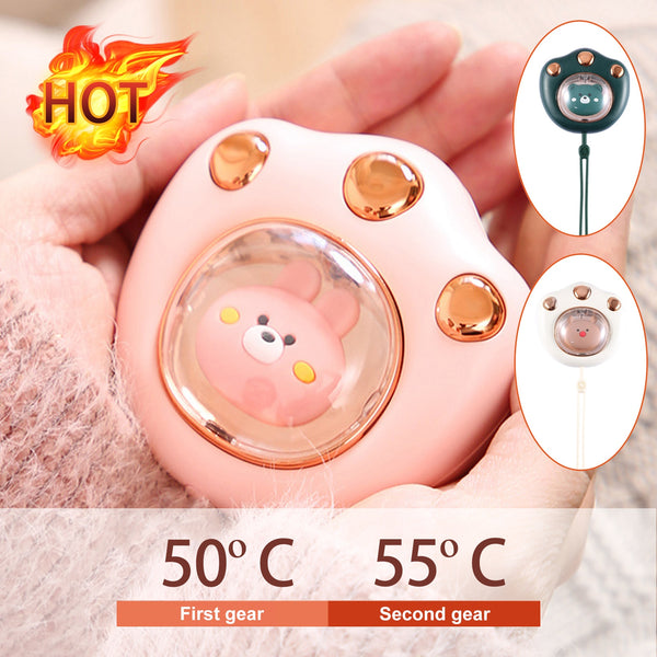 Cat Paw Hand Warmer Mini Cute Cat Claw Shaped Hand Warmer USB Rechargeable Pocket Electric Hand Heater for Winter Outdoor Travel