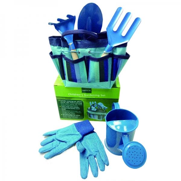 Children's Garden Tool Set Garden Outdoor Children's Suit Blue