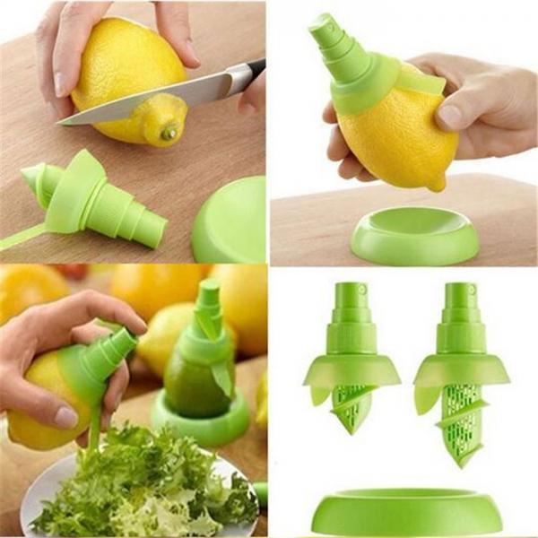 Citrus Spray Hand Fruit Juicer Squeezer Reamer Kitchen Cooking Tools White