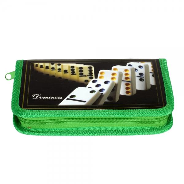 Classic 28pcs Domino Block Toys with Wallet Type Packing Bag Random Color