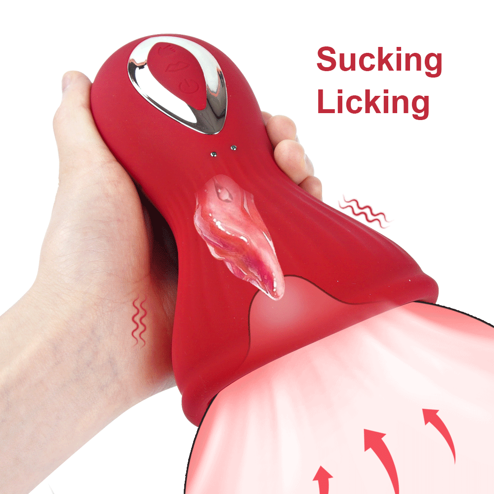 Tongue Licking Sucking Breast Vibrator Female Clitoral Stimulation Massage Adding Emotional Interest