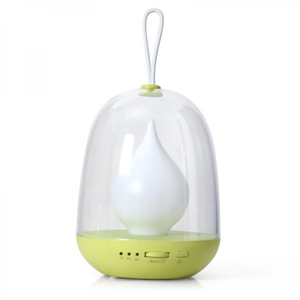 Color Changeable Timing Flame LED Light USB Charging Atmosphere Light Lamp Portable LED Night Light Living Room Bedroom Light Green