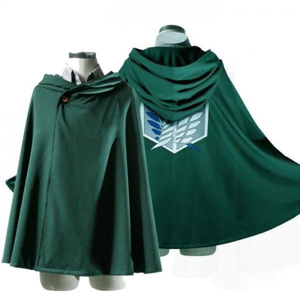 Attack on Titan Anime Survey Legion Cloak Cape Cosplay Halloween Size 175cm