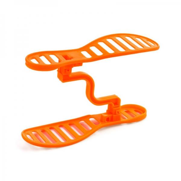 Creative Double Layers Design Space Saving Shoes Rack Shoe Storage Shelf Organizer Orange