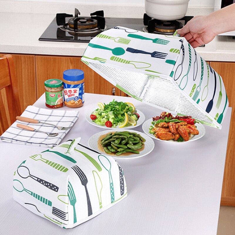 Creative Foldable Dish Cover Dining Table Cover Food Insulation Cover Aluminum Foil Food Cover Dining Table Dust Cover