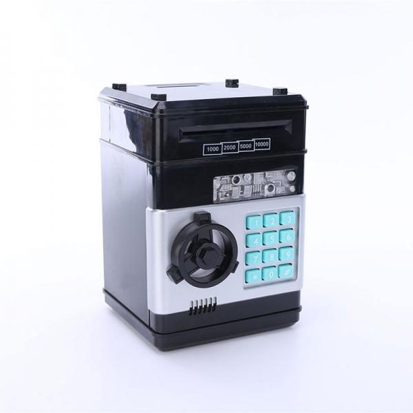 Mini ATM Electronic Password Piggy Bank Childrens Safe Box Black
