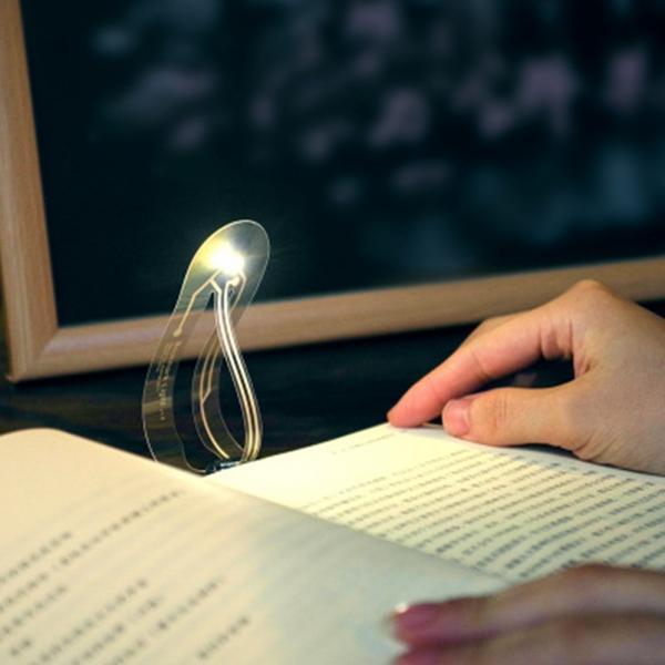 Creative Mini Portable Ultra Thin Flexible LED Night Light Card Light Bookmark Lamp - stringsmall