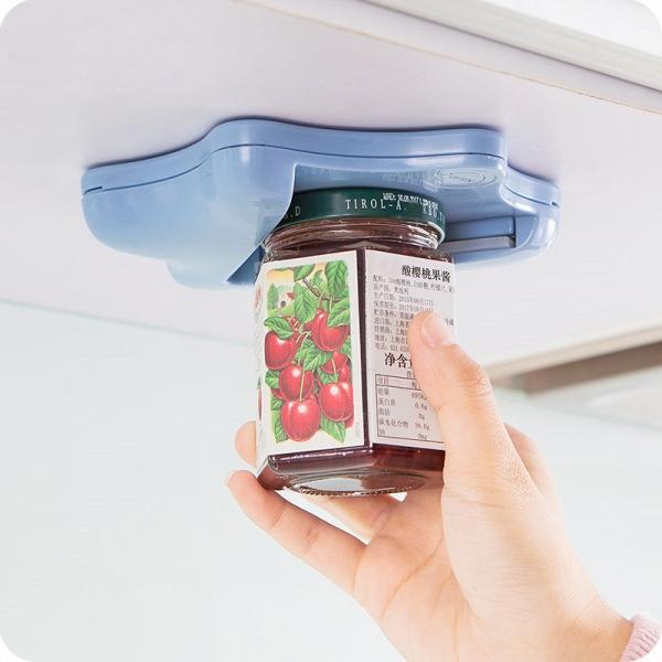 Creative Multifunction Hexagram Jar Opener Anti-slip Can Lid Bottle Jar Opener Manual Can Opener Blue