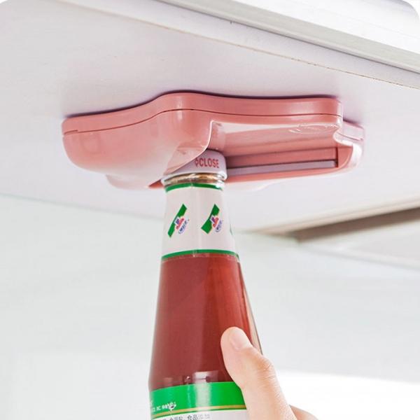 Creative Multifunction Hexagram Jar Opener Anti-slip Can Lid Bottle Jar Opener Manual Can Opener Pink
