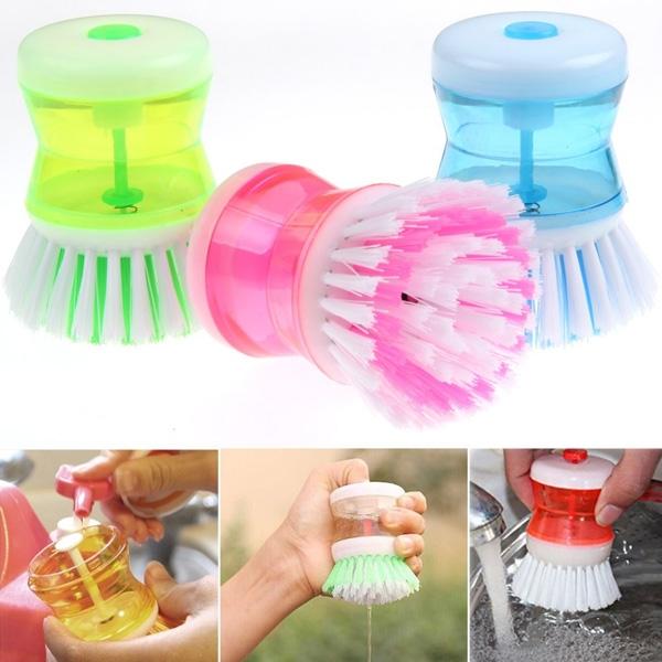 Creative Push-in Cleanser Essence Pot Cleaning Brush Random Color