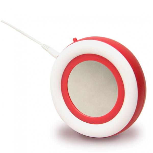 Rainbow USB Drink Cup Heater Pad Milk Tea Coffee Mug Cup Mat - Red