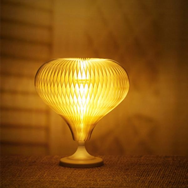 Creative Touch Control Paper Changeable Table Lamp LED USB Dimmable Desk Lamp Bedroom Decoration White