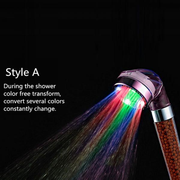 Crystal Tourmaline SPA Anion LED Shower Head Style A
