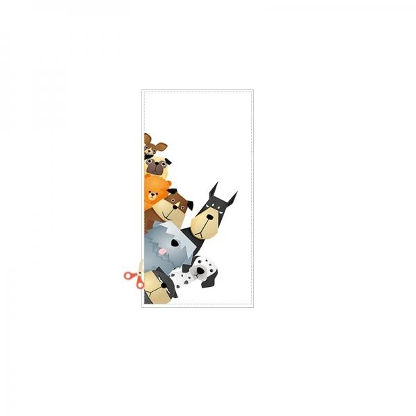 Cute Dog Pattern Window Privacy Films Frosted Static Glass Bathroom Door Stickers Cling Home Decor 45*90cm