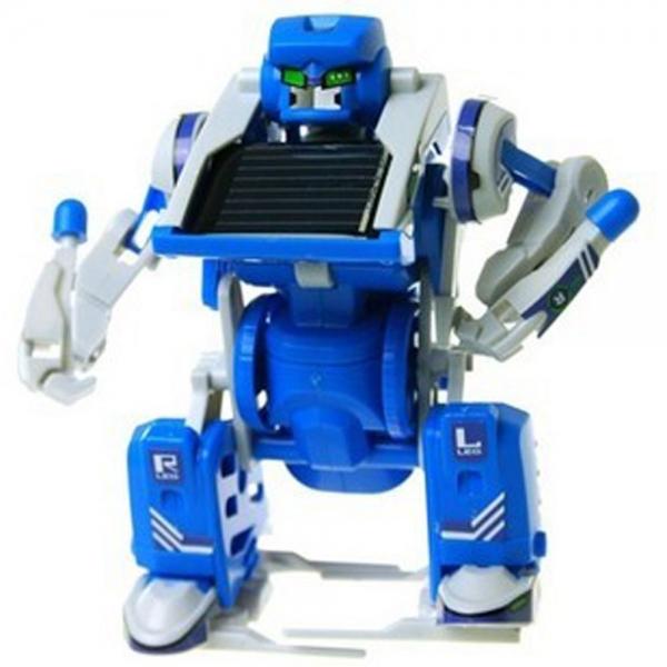 DIY 3-in-1 Educational Solar Power Assembling Toy Set Blue & White