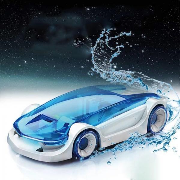 DIY Green Energy Educational Salt Water Fuel Power Car Toy for Kids Blue & Black