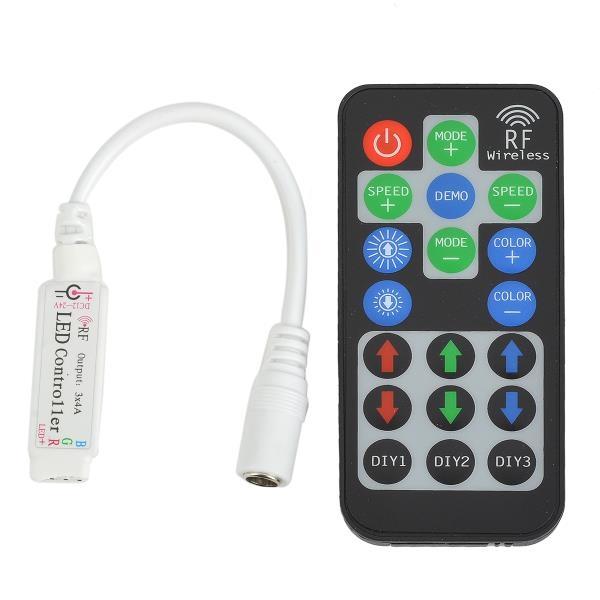 Mini DIY RF LED Controller with Remote Control for RGB LED Strip