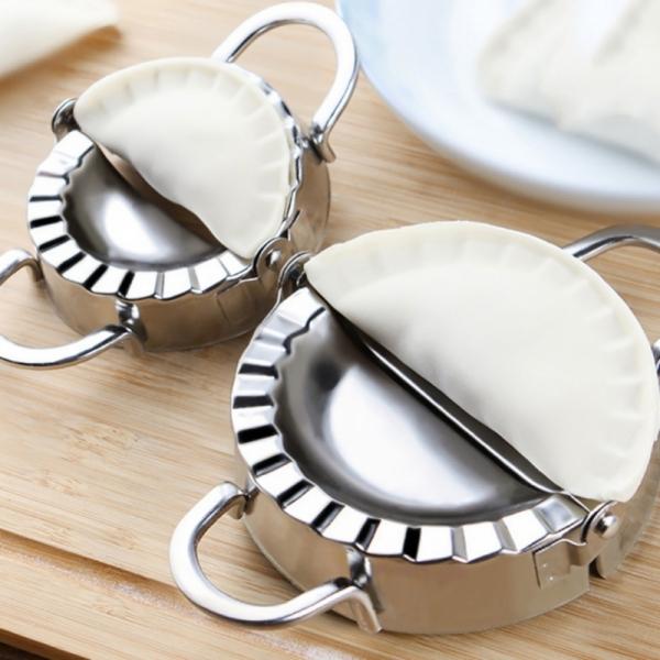 DIY Pastry Tools Stainless Steel Eco-Friendly Safe Dumpling Maker Dough Press Dumpling Pie Ravioli Making Mould Tools Kitchen - L