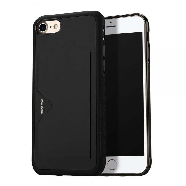 DUX DUCIS PU Leather Durable Card Slot Back Cover Case for iPhone 8/7 Black