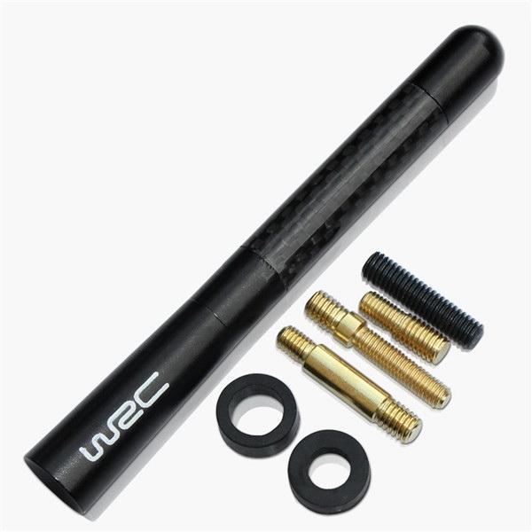 Delicate Fiber Carbon Short Antenna Radio Car Aerial Antenna Black