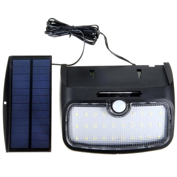 28 LED Solar Power Sensor Wall Light Waterproof Detachable Garden Lamp