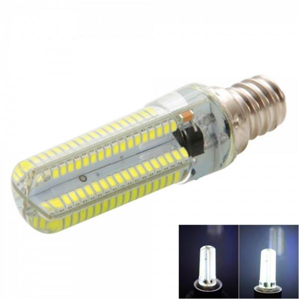 E12 7W 152-LED Corn Bulb Lamp 3014SMD White Light LED Silicone