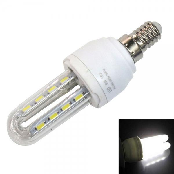 E14 5W 330LM 16x5730SMD LED 6000K White 2 U-tube LED Energy-saving Lamp (AC180-240V)