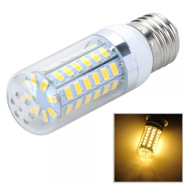 E27 12W 820LM 3500K 56-SMD 5730 LED Corn Lamp Bulb 110V Warm White Light