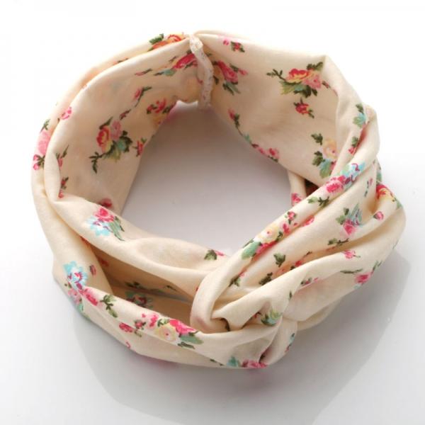 Elastic Headband Women Flower Hair Band Twisted Knotted Yoga Head Wrap #08