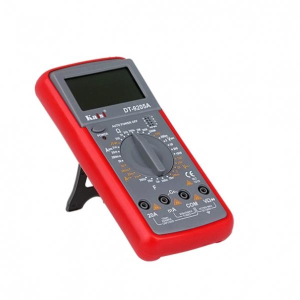Electronic Volt Amp Ohm Meter Multimeter with Diode and Continuity Test, LCD Display, Measures Voltage, Current, Resistance, Capacitance, Frequency