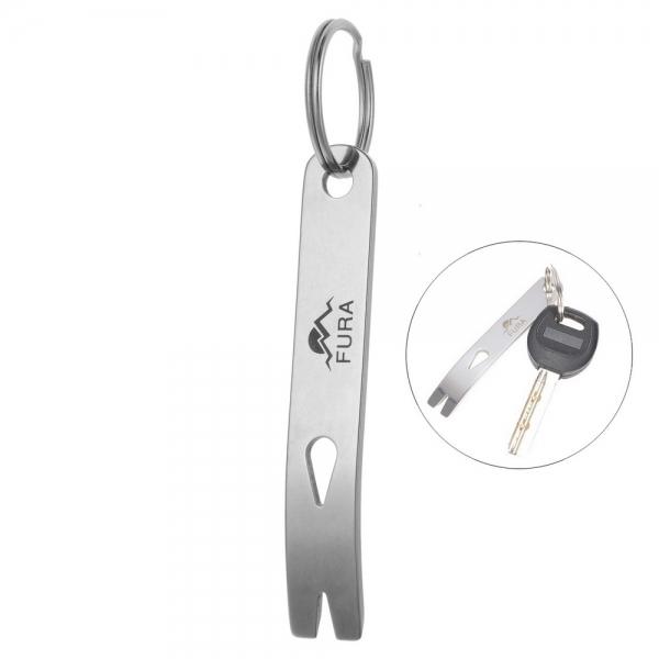 FURA Outdoor Multi-Function 440 Stainless Steel Crowbar Tool Silver