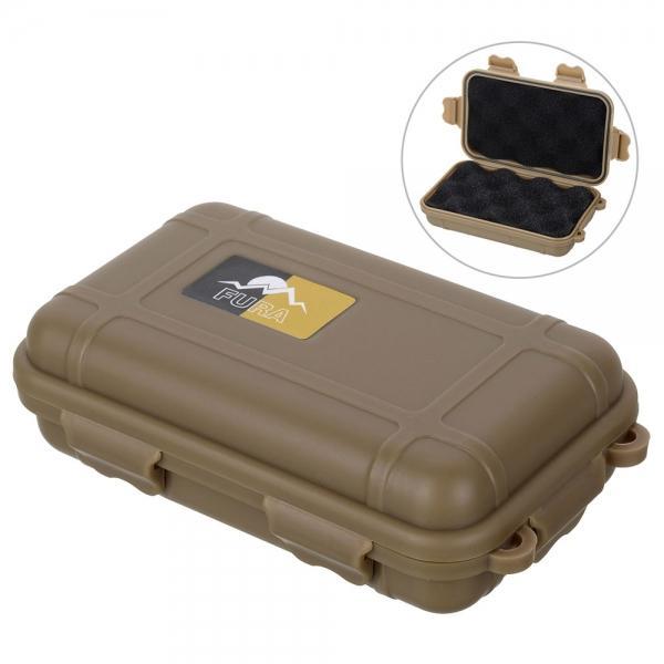 FURA Outdoor Waterproof Anti-shock Sealed Storage Container Khaki S - stringsmall