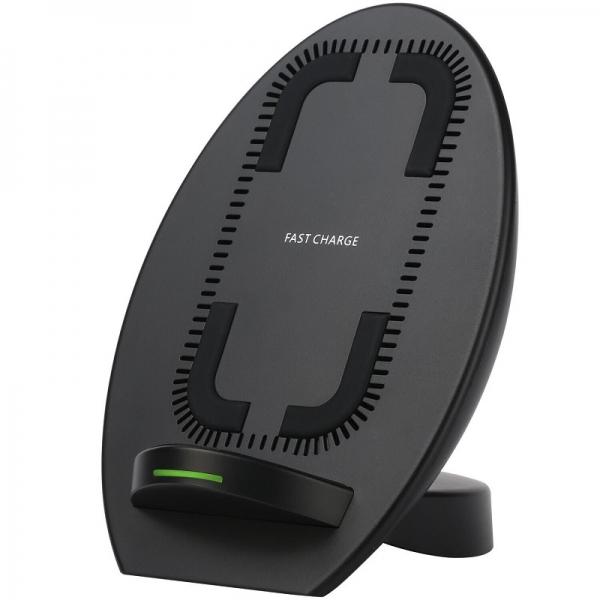 Fast Wireless Charger 2 Coils Quick Charging Stand with Cooling Fan for Samsung iPhone 8/8Plus X