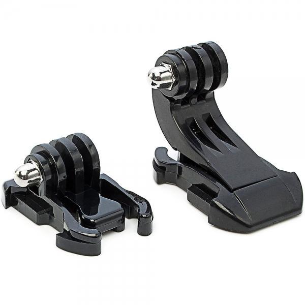 Flat + J-Shape Fast Assembling Mount Buckle for GoPro Hero 4/3/3 +/SJ4000/SJ5000 Black - stringsmall