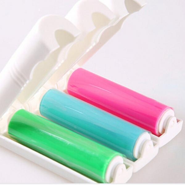 Folding Washable Sticky Travel Portable Clothes Hair Removal Device Random Color