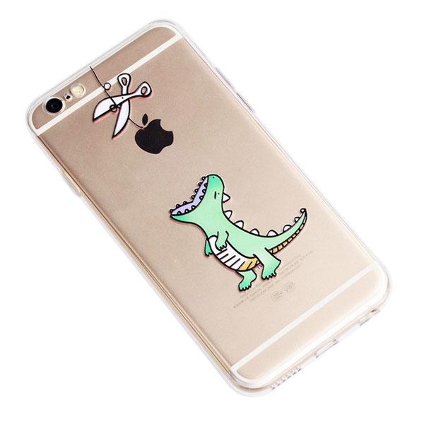 Frosted TPU Embossment Protective Back Case for iPhone7