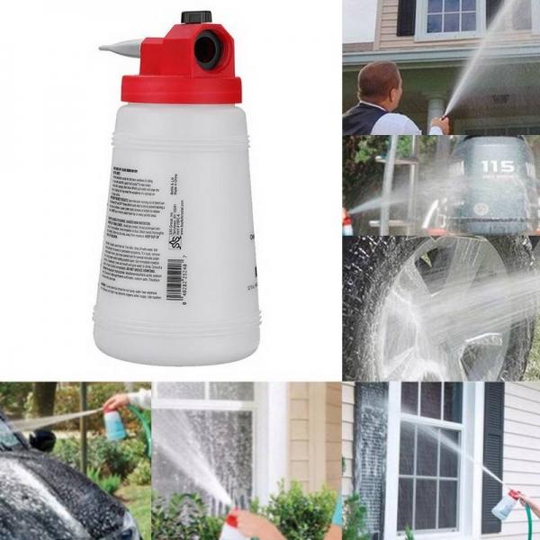 Window Cleaner Brushes Outdoor Glass Cleaner Spraying Bottle for Home/Garden/Cars/Boats/Patio Furniture/Siding