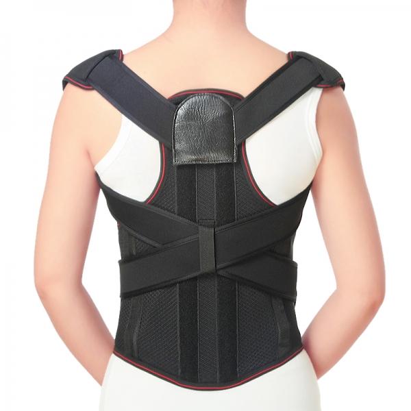 Fully Adjustable Hunchbacked Posture Corrector Lumbar Back Support Brace Memory Aluminum Alloy - M